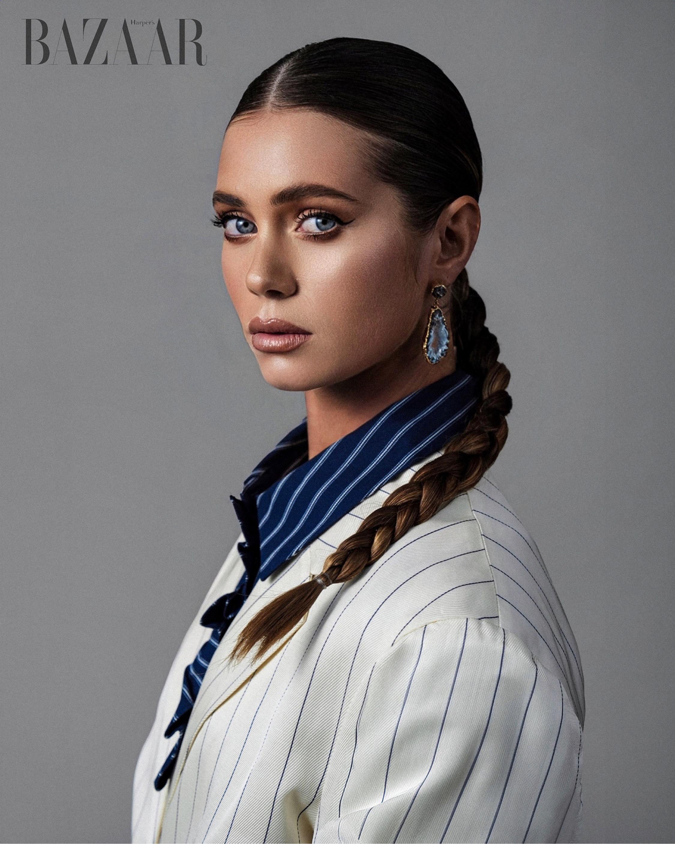 Druzy & Agate Ohrstecker Dunkel Gold