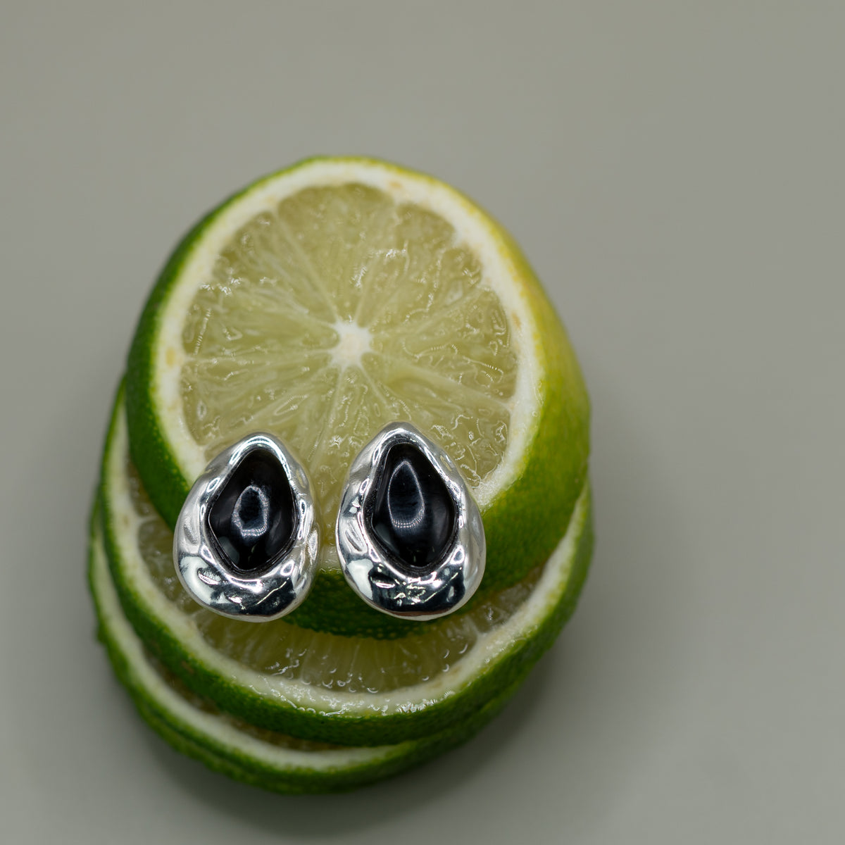 Onyx Ohrringe – 18K Vergoldet oder Versilbert, Nickel Frei