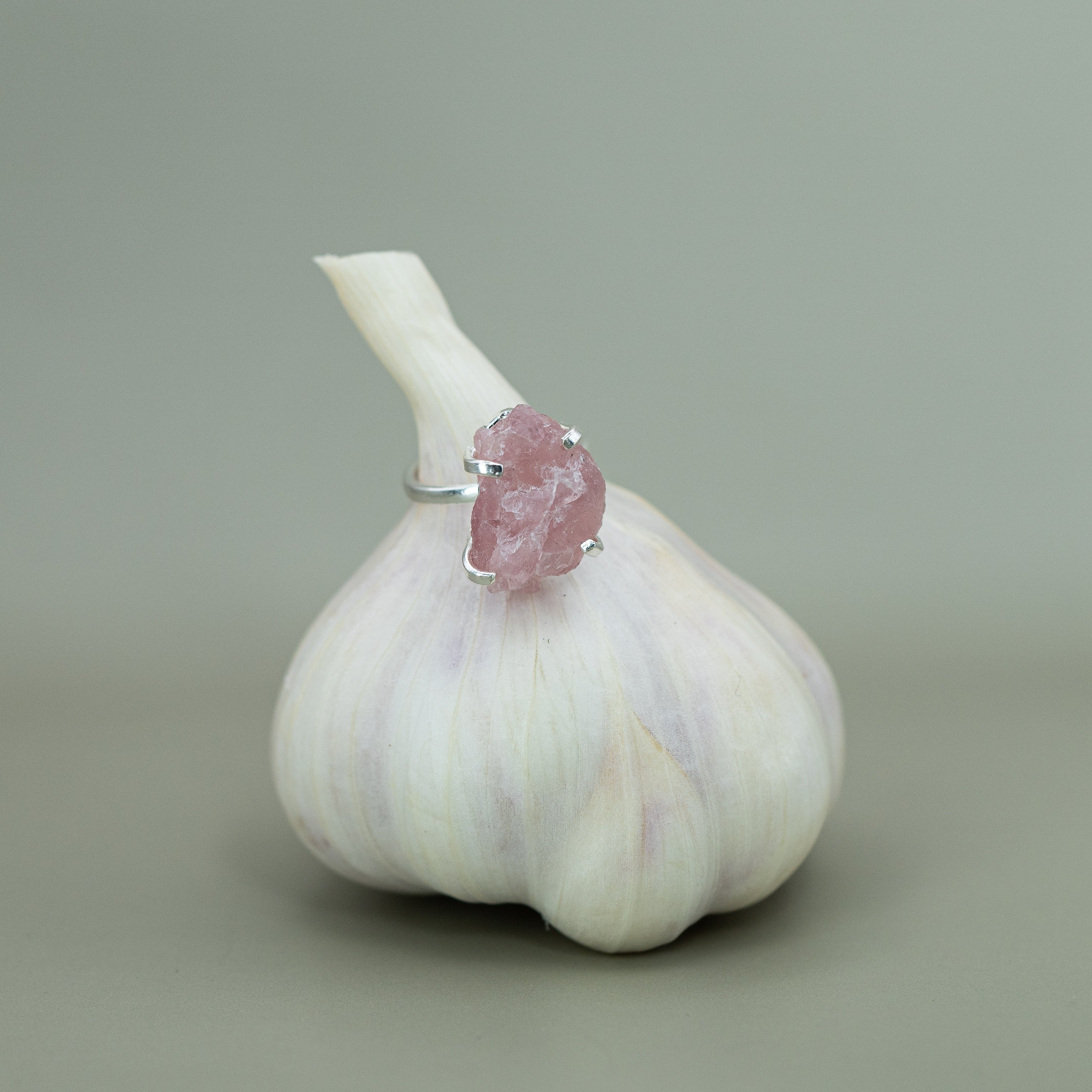 Erdbeer Quarz Ring – 18K Vergoldete oder Versilberte Fassung, Nickel Frei