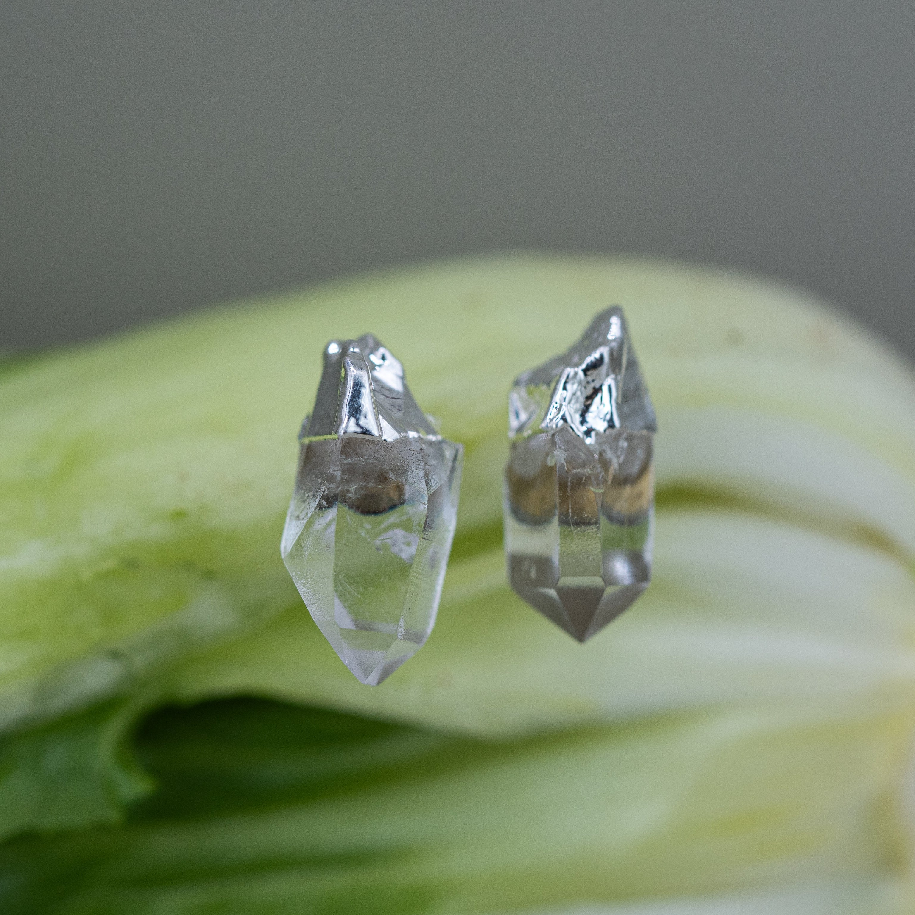 Bergkristall Ohrringe – 18K Vergoldet oder Versilbert, Nickel Frei