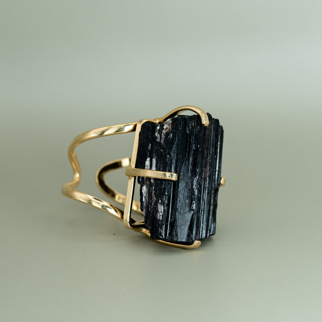 Schwarzer Turmalin Ring