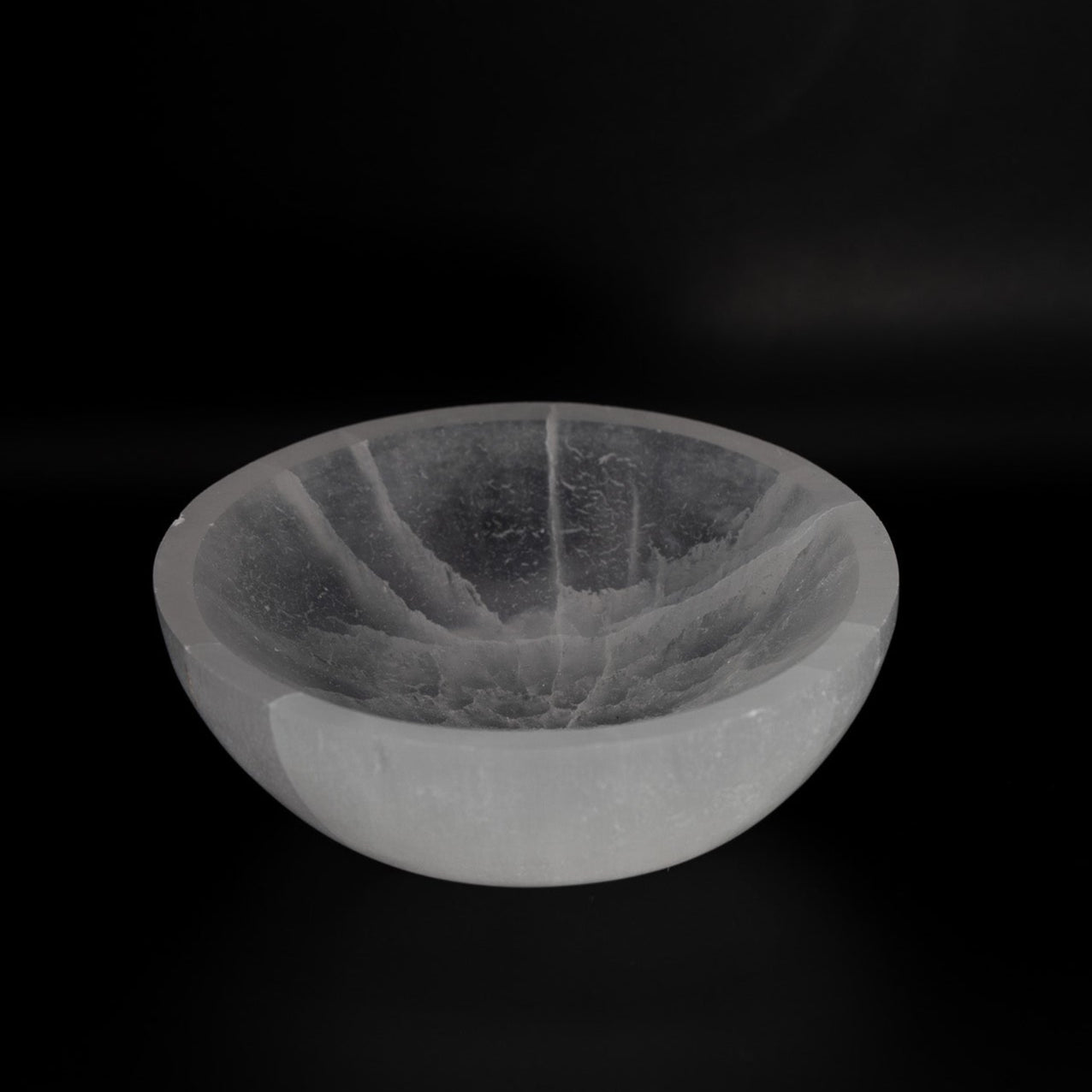 Selenit Schale rund – ca. 10 cm Durchmesser