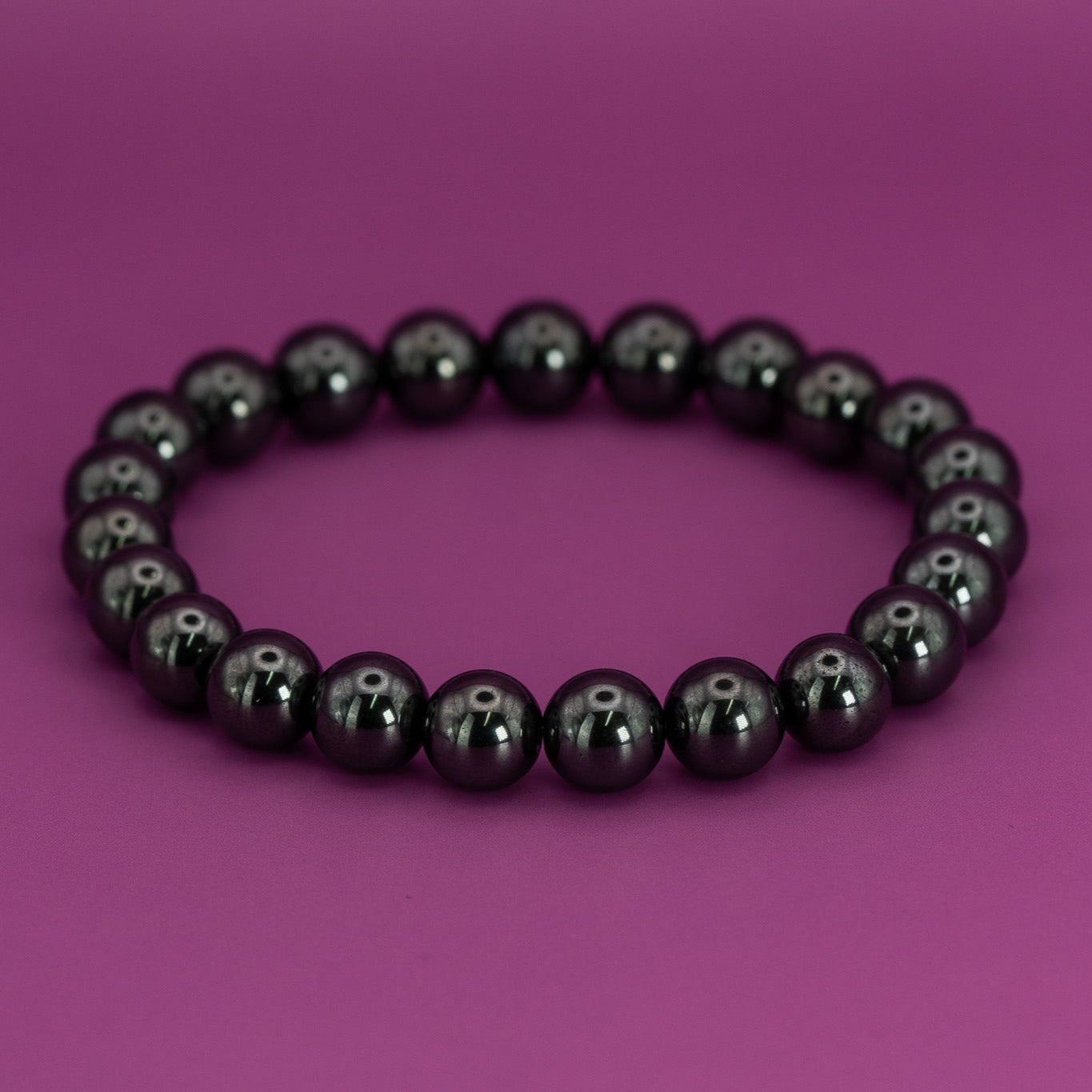 Hämatit Armband - Elastisch