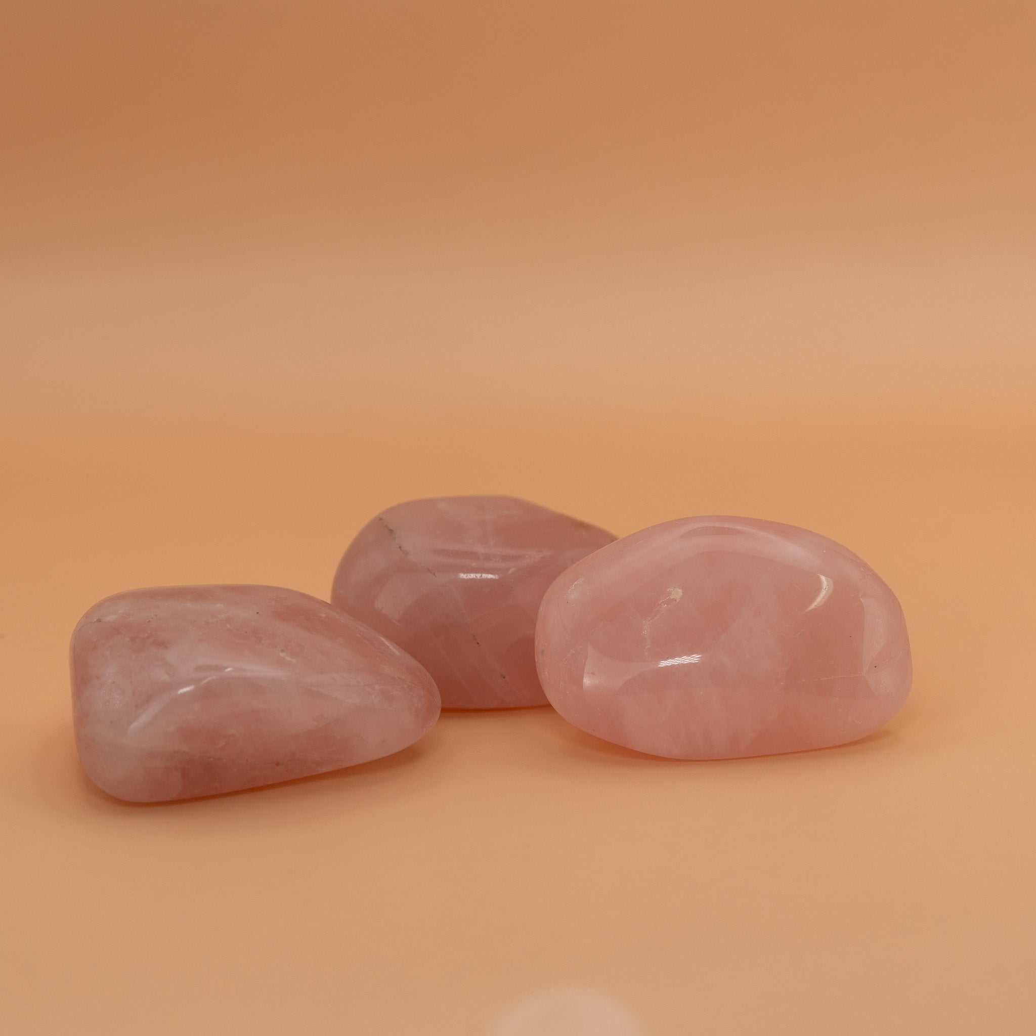 Rosenquarz Trommelstein – ca. 2x4 cm