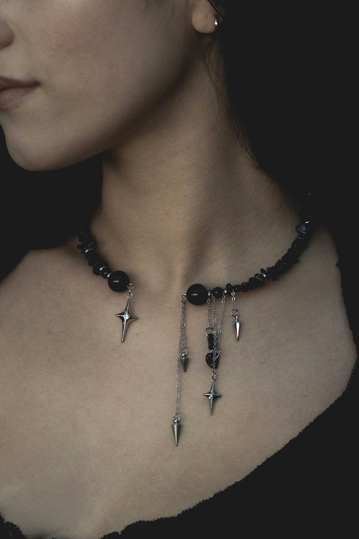 KELPTON × Schwarzer Tourmaline & Onyx Collier