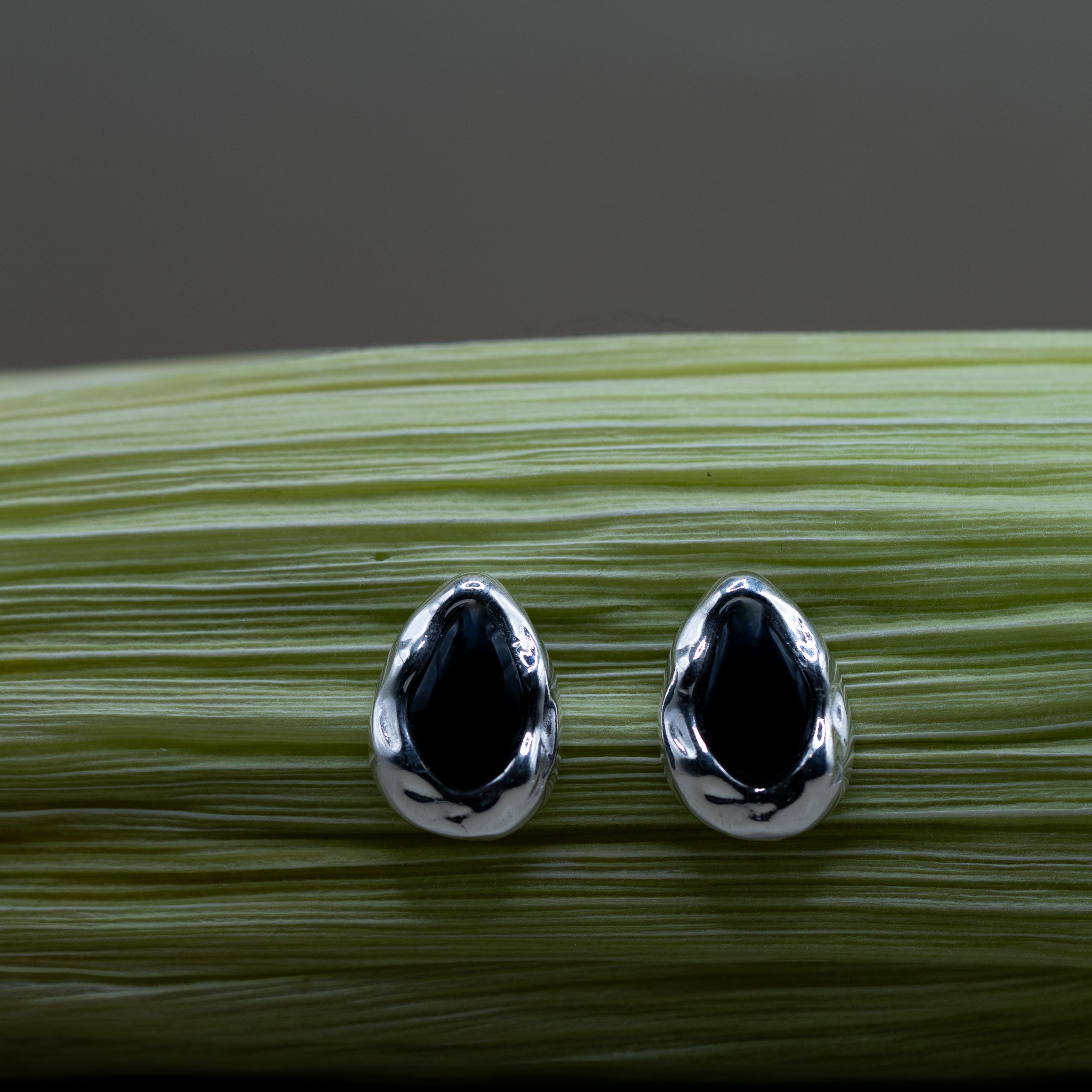 Onyx Ohrringe – 18K Vergoldet oder Versilbert, Nickel Frei